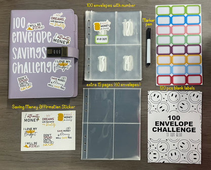 Lockable 100 Envelope Challenge