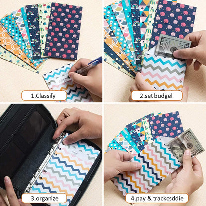 Cash Budget Envelope Wallet System For Women12 Budget Sheets Envelopes Binder Note For Budgeting And Saving Money