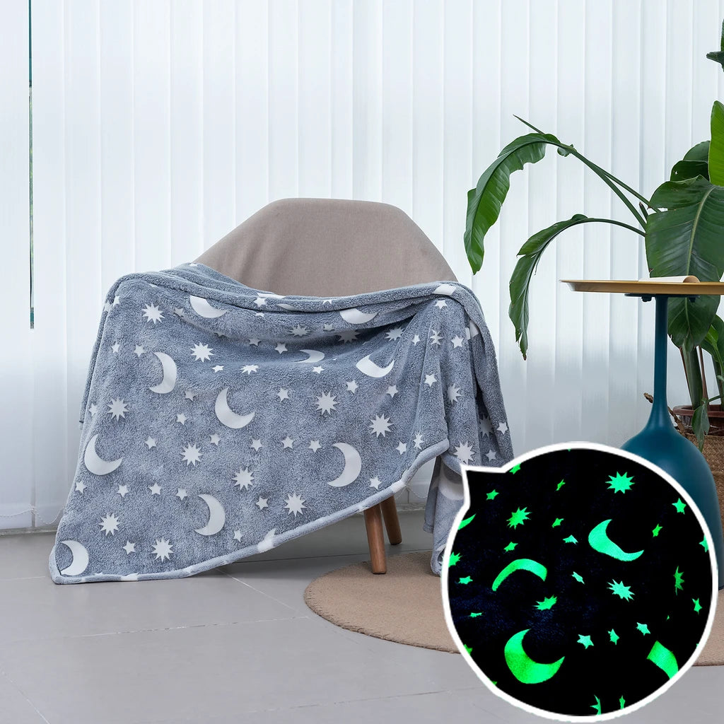 Double Sided Flannel Luminous Snuggle Blanket - arlyntina