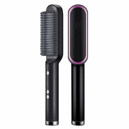 SleekEaze™ 2-IN-1 Multi-Speed Straightening & Curling Brush - arlyntina