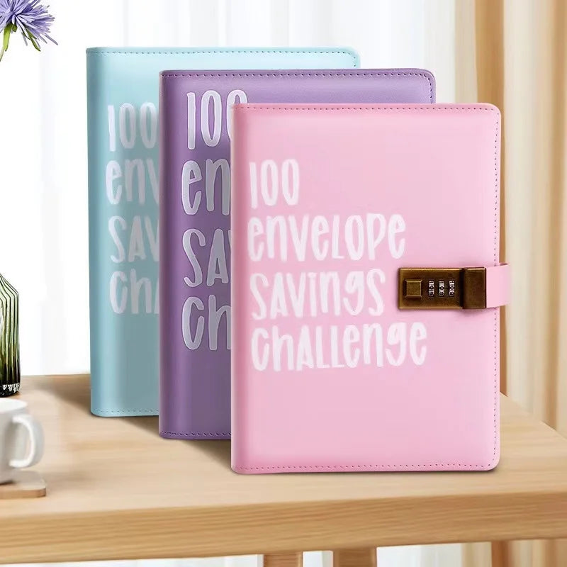 Lockable 100 Envelope Challenge Binder - arlyntina