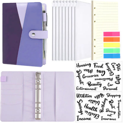 Multi-Color Leather Budget Binder