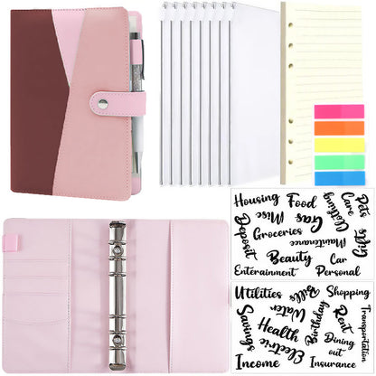 Multi-Color Leather Budget Binder